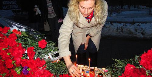 Mourning action in memory of the victims killed by a fire in Kemerovo, March 27, 2018. Photo by Vyacheslav Yaschenko for the Caucasian Knot. 