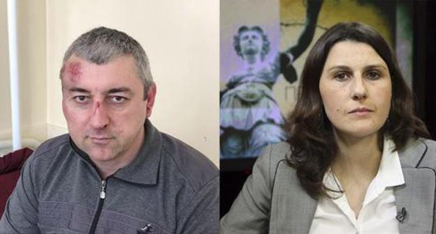 Sirazhudin Datsiev (left) and Ekaterina Sokiryanskaya. Collage by the Caucasian Knot. Photo: Ekaterina Sokiryanskaya, press service of Radio Liberty (RFE/RL)