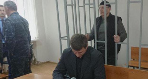 Oyub Titiev in the court room. Photo by the press service of the Human Rights Centre "Memorial"