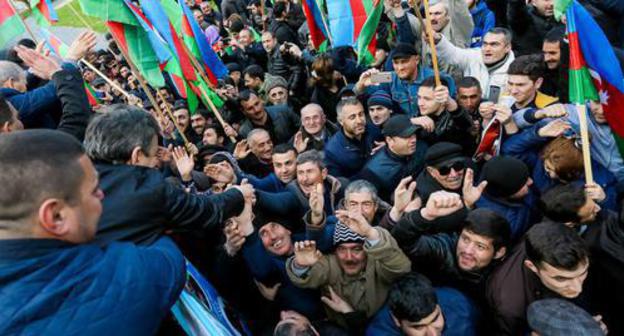 Participants of the rally in Baku on March 31. Photo by Aziz Karimov for the "Caucasian Knot"