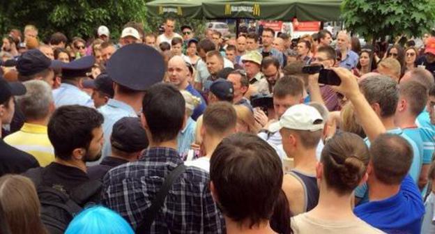 Participants of the trally "He's not our tsar!" in Krasnodar. May 8, 2018. Photo courtesy of Vilen Dyomin, a volunteer of the local Navalny's office