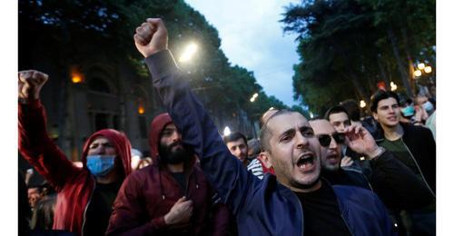 Participants of the protest action "For Our Rights". Tbilisi, May 13, 2018. Photo: REUTERS/David Mdzinarishvili