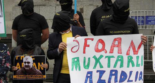 An action in support of Afghan Mukhtarly. May 29, 2018. Photo by Inna Kukudjanova for the "Caucasian Knot"