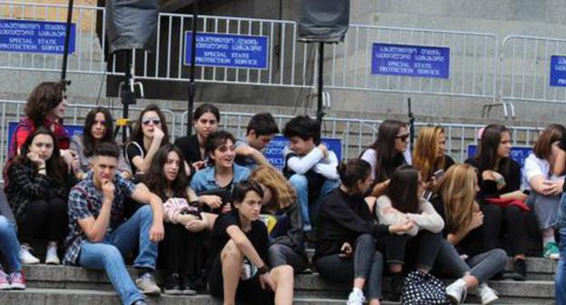 Protest action over court decision in the murder case of two schoolboys, June 1, 2018. Photo by Inna Kukudzhanova for the Caucasian Knot