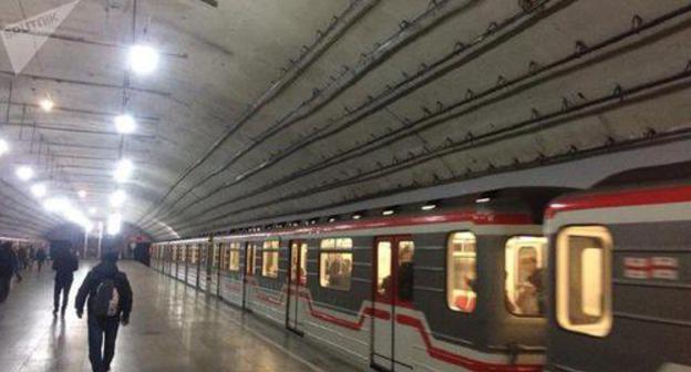 "Varketili" metro station in Tbilisi. Photo: © Sputnik / STRINGERhttps://sputnik-georgia.ru/society/20180131/239118294/Stancija-metro-Varketili-posle-ChP-vozobnovila-rabotu.html