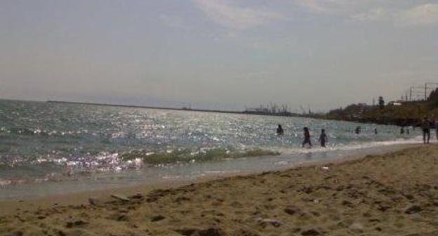 A beach in Makhachkala. Photo from the city's official website, https://www.mkala.ru