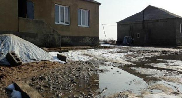 Houses built for resettlers from the Novolak District. Photo by Patimat MAkhmudova for the Caucasian Knot