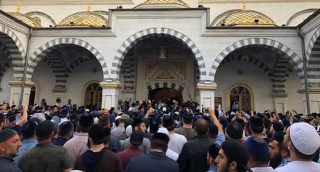 The funeral of Yusup Temirkhanov. The village of Geldagan in Chechnya. August 4, 2018. Photo by Ibragim Estamirov / IA 'Grozny Inform'