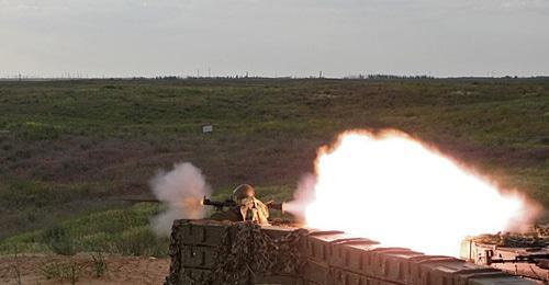 Military drills at Adanak training ground, Dagestan. Photo: press service of the Ministry of Defence of the Russian Federation, http://syria.mil.ru