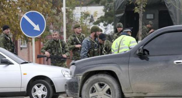 Law enforcers. Photo: REUTERS/Alkhan Gargayev