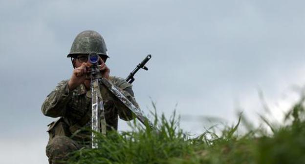 At the contact line in Nagorno-Karabakh. Photo: REUTERS/Staff