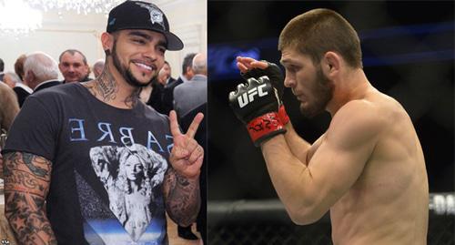 Timati and Khabib Nurmagomedov. Collage by the Caucasian Knot. Photo: Kremlin.ru https://ru.wikipedia.org,  Gary A. Vasquez-USA TODAY Sports/REUTERS