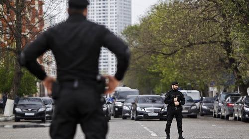 Law enforcers in Grozny. Photo: REUTERS/Maxim Shemetov