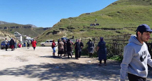 Residents of the village of Kendelen, September 19, 2018. Photo by Lyudmila Maratova for the Caucasian Knot