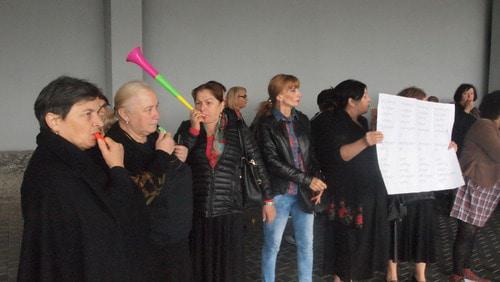 Tbilisi merchants hold protest action, September 28, 2018. Photo by Beslan Kmuzov for the Caucasian Knot