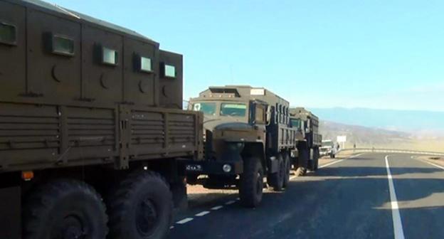 Military vehicles that blocked the Buynaksk Pass. Photo http://nac.gov.ru/kontrterroristicheskie-operacii/v-hode-kto-v-dagestane-neytralizovan-okazavshiy.html