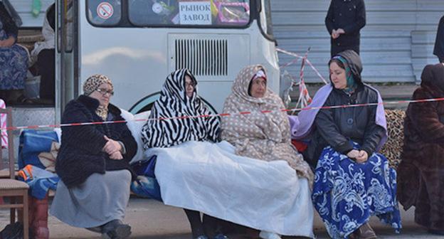 Women take part in rally in Magas, October 6, 2018. Photo is provided to the Caucasian Knot by Yakub Gogiev