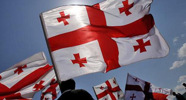 Flags of Georgia. Photo REUTERS/David Mdzinarishvili