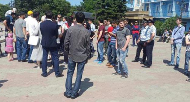 A rally against corruption in Makhachkala. June 12, 2017. Screenshot of a video by the user gazetachernovik https://chernovik.net7