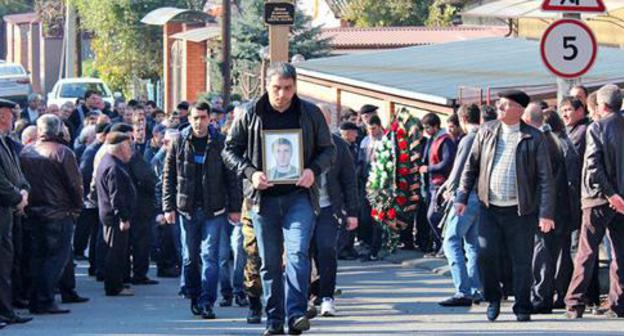 Vladimir Tskaev was buried in his native village of Koban. North Ossetia, November 4, 2015. Photo by Emma Marzoeva for the "Caucasian Knot"