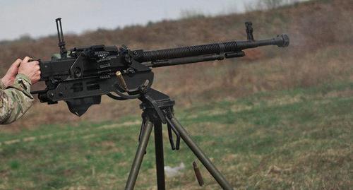 Auto-machine gun. Photo: © Sputnik / Konstantin Chalabovhttps://ru.sputnik.az/karabakh/20180805/416515287/armenia-azerbaijan-front-obstrel.html