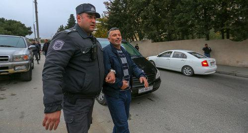 Detention of the activists of the National Council of Democratic Forces during the march on 17.01.2018. Photo by Aziz Karimov for the "Caucasian Knot"