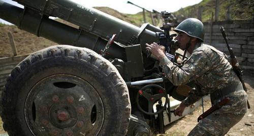 At the contact line in Nagorno-Karabakh. Photo: REUTERS/Staff