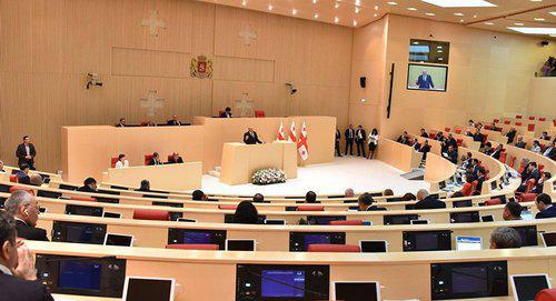 Georgian Parliament. Photo: https://www.facebook.com/parliamentgeo/photos/pcb.2132096680163672/2132095516830455/?type=3&theater