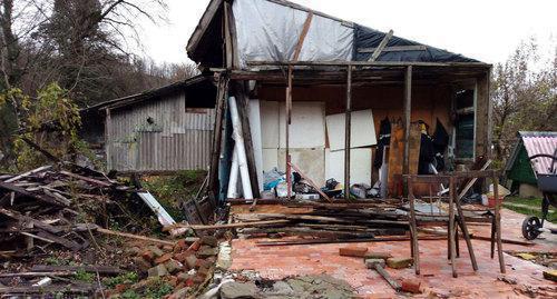 Destroyed houses in the suburbs of Tuapse after flooding in 2018. Photo by Anna Gritsevich for the Caucasian Knot