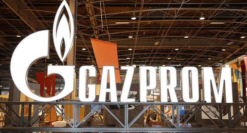 Logo of the "Gazprom". Photo: REUTERS/Benoit Tessier