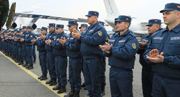 Armenian mission before being sent to Syria. Photo: press service of the Ministry of Defence of Armenia