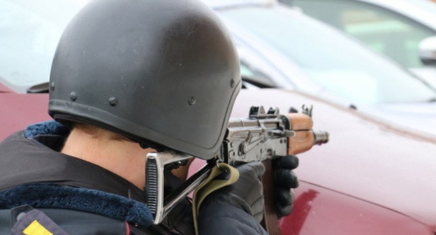 A law enforcer. Photo by the National Antiterrorist Committee