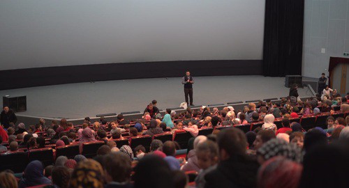 The show of the cartoon "Brave Djigit" (Horseman). Makhachkala, March 3, 2019. Photo by Ilyas Kapiev for the "Caucasian Knot"