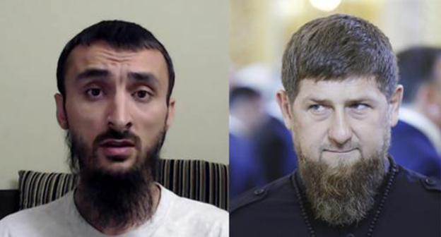 Ramzan Kadyrov (on the right) and Tumso Abdurakhmanov. Collage by the "Caucasian Knot". Photo: AAMTSN https://ru.wikipedia.org  Sputnik/Mikhail Metzel/Pool via REUTERS