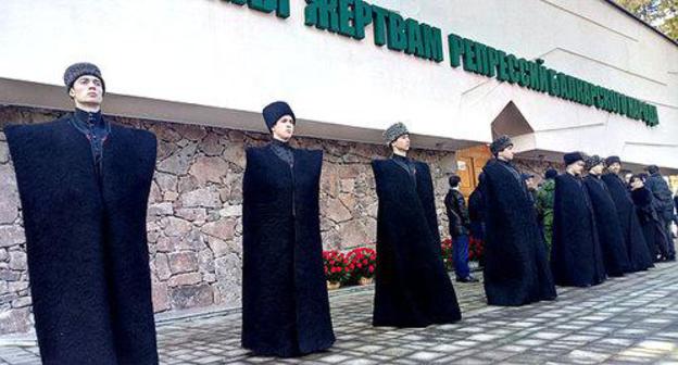 An action in memory of the deportation of Balkars. Nalchik, March 8, 2019. Photo by Lyudmila Maratova for the "Caucasian Knot"