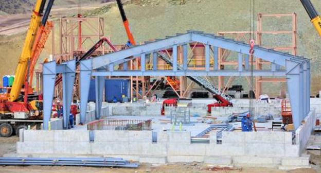 Construction at the mine. Photo: press service of Lydian mining company, https://www.lydianarmenia.am/index.php?m=photoOne&lang=arm&gid=20