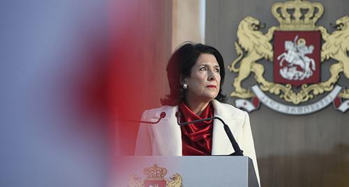 Salome Zurabishvili. Photo: Leli Blagoravova/Presidential Press Service/Handout via REUTERS