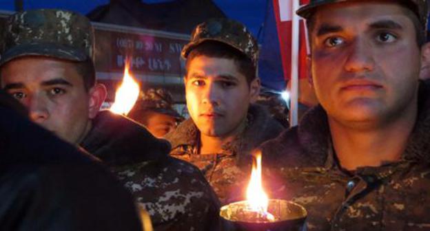 Torchlight march in Stepanakert, April 23, 2019. Photo by Alvard Grigoryan for the Caucasian Knot