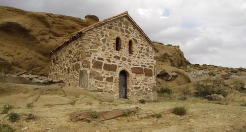 A part of the "David Garedja" Monastery Complex located in the territory of Azerbaijan. Photo: Andrzej Wójtowicz from Poznań, Poland -https://commons.wikimedia.org/w/index.php?curid=30058738