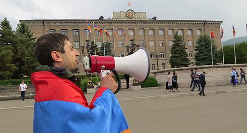 Activist Tigran Petrosyan, Stepanakert, Nagorno-Karabakh, May 20, 2019. Photo by Alvard Grigoryan for the Caucasian Knot