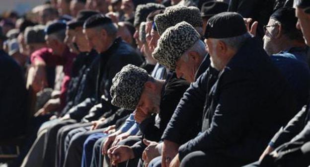 Participants of rally in Magas, October 2018. Photo: REUTERS/Maxim Shemetov