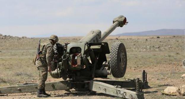 On the front line. Photo by the press service of the Ministry of Defence of Armenia