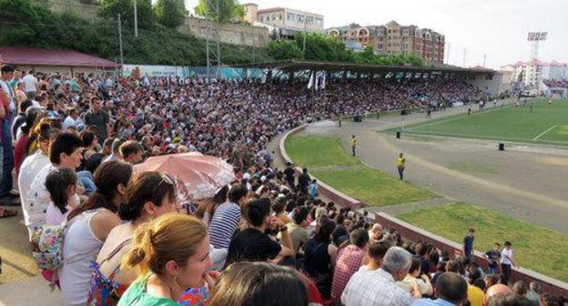 The stands were full of fans at the final match. Nagorno-Karabakh, June 9, 2019. Photo by Alvard Grigoryan for the "Caucasian Knot"