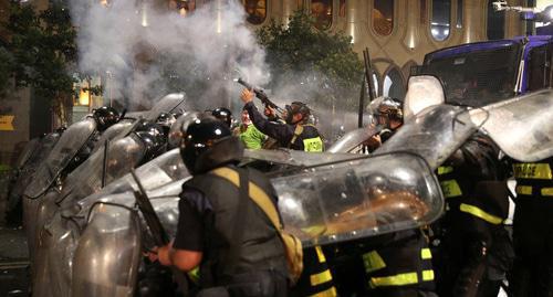 Protest rally in front of the Georgian Parliament, Tbilisi, June 21, 2019. Photo: REUTERS/Irakli Gedenidze