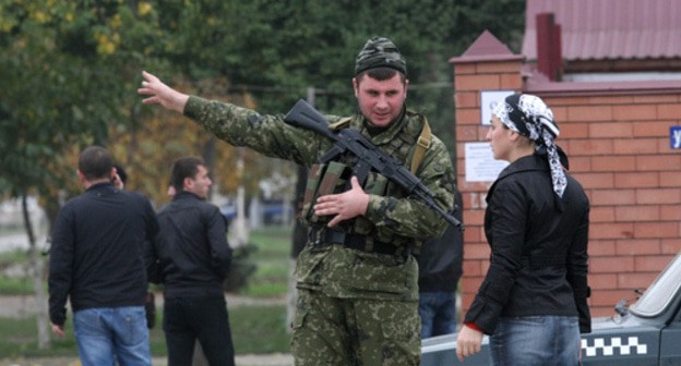 A law enforcer. Chechnya. Photo: REUTERS/Alkhan Gargayev