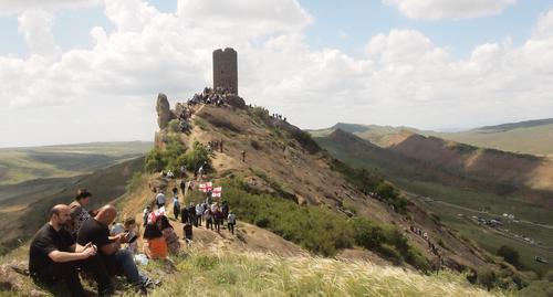 Activists at the "David Gareja" Monastery Complex, May 28, 2019. Photo by Beslan Kmuzov for the Caucasian Knot