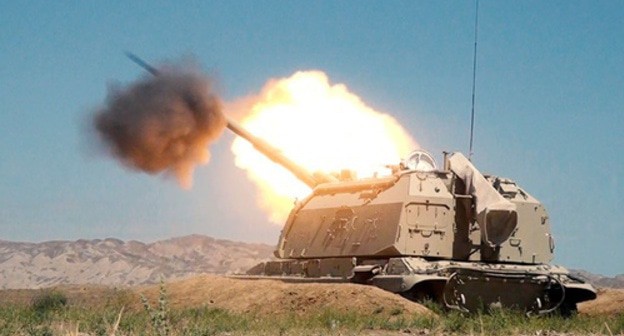 Self-propelled howitzer of the Azerbaijani Army. Photo: press service of the Ministry of Defence of Azerbaijan, https://mod.gov.az