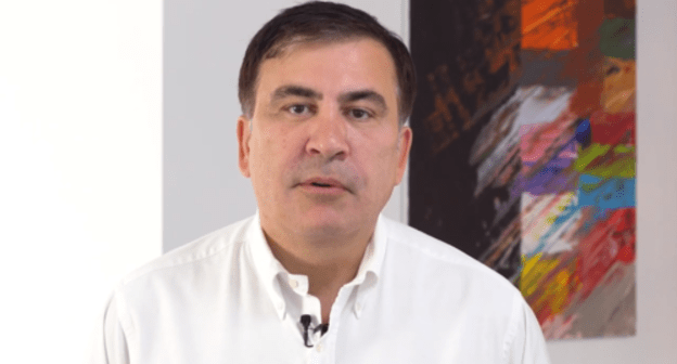 Mikhail Saakashvili. Screenshot from his election address, July 19, 2019. https://www.facebook.com/SaakashviliMikheil/videos/528972974597812/?v=528972974597812