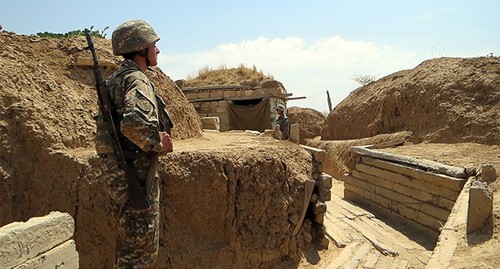 On the front line in Nagorno-Karabakh. Photo by Alvard Grigoryan for the "Caucasian Knot"