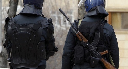 The police in Baku. Photo: REUTERS/David Mdzinarishvili